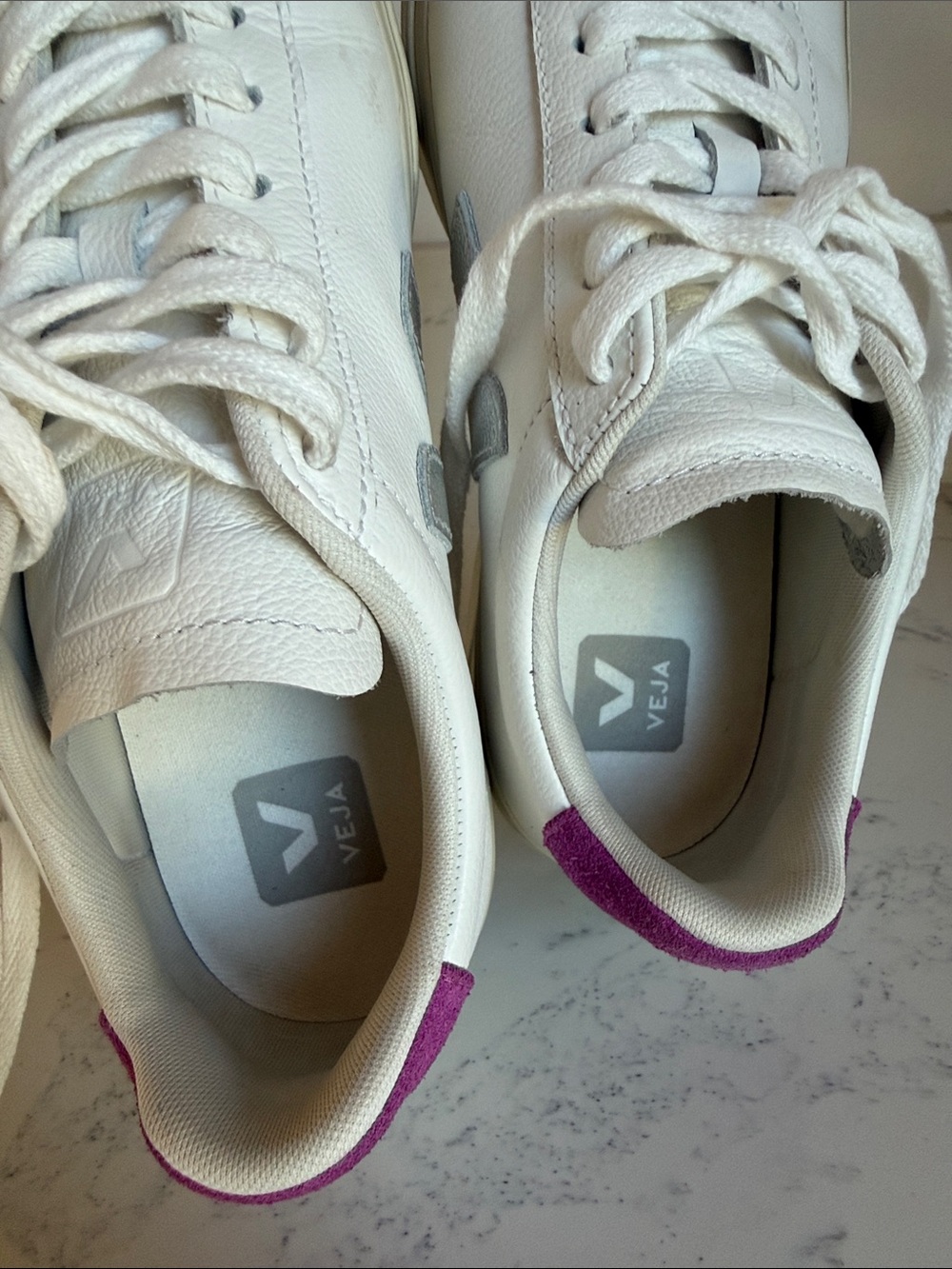Veja Campo Sneakers Color White Silver Ultraviolet women’s size 7.5 - Picture 12 of 12
